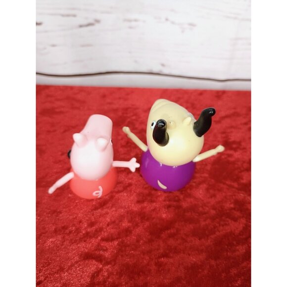 Peppa Pig Build & Play 2 Small Figures Madame Gazelle Peppa Pig‎ - Picture 2 of 6